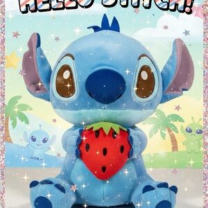 2pcs. Blue and Pink Plush Toy with Strawberry